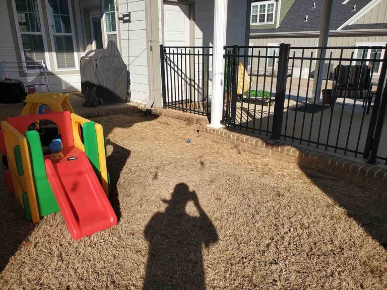drainage concrete - before